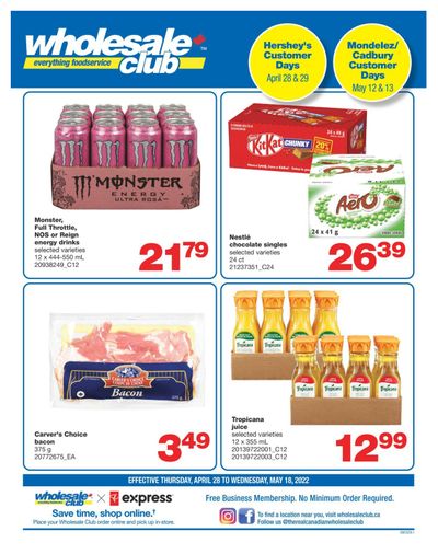 Wholesale Club (ON) Flyer April 28 to May 18