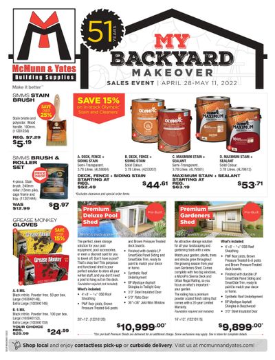 McMunn & Yates Building Supplies Flyer April 28 to May 11