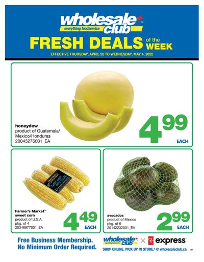 Wholesale Club (ON) Fresh Deals of the Week Flyer April 28 to May 4