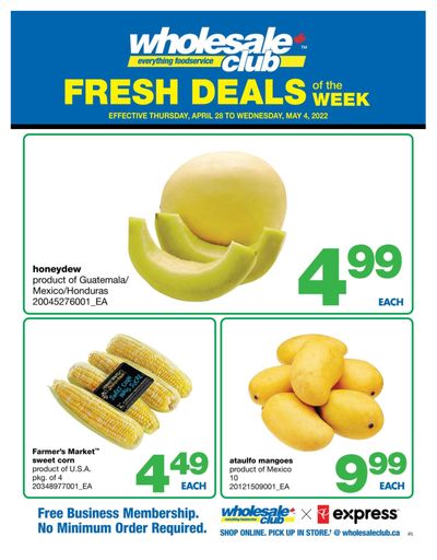Wholesale Club (Atlantic) Fresh Deals of the Week Flyer April 28 to May 4