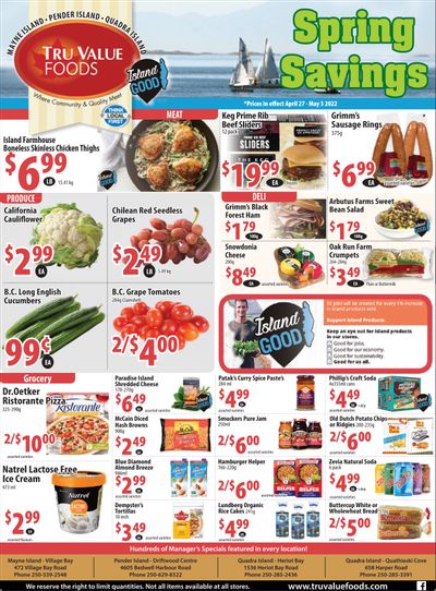Tru Value Foods Flyer April 27 to May 3