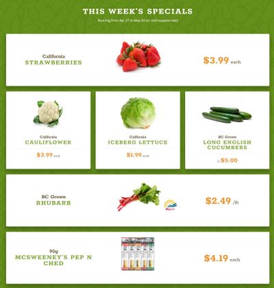 Quality Greens Flyer April 27 to May 3