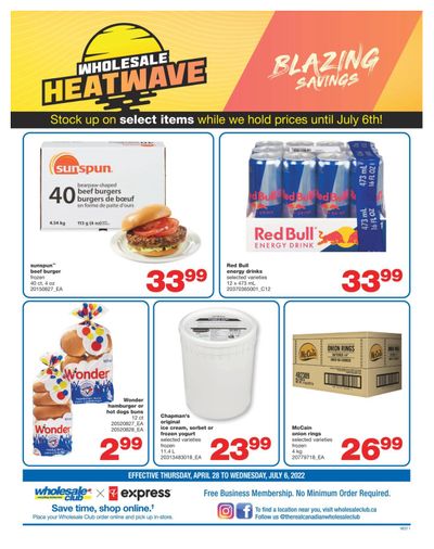 Wholesale Club (West) Blazing Savings Flyer April 28 to July 6