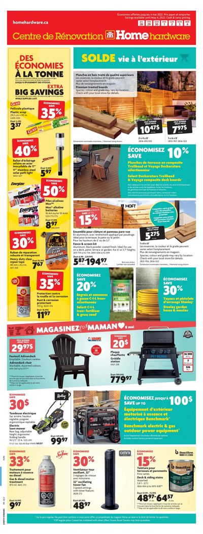 Home Hardware Building Centre (QC) Flyer April 28 to May 4
