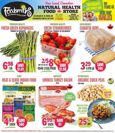 Foodsmiths Flyer April 28 to May 5
