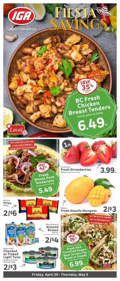 IGA Stores of BC Flyer April 29 to May 5