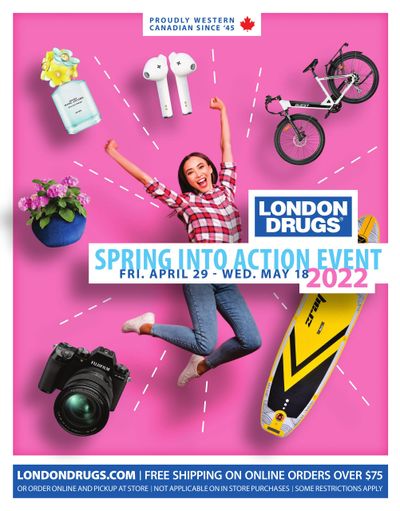 London Drugs Spring into Action Event Flyer April 29 to May 18