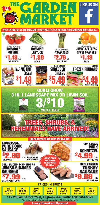 The Garden Market Flyer April 29 to May 5