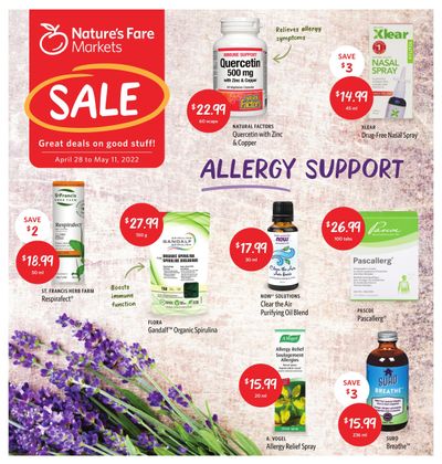 Nature's Fare Markets Flyer April 28 to May 11