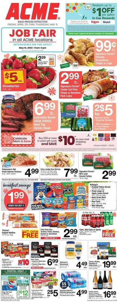 ACME (DE, NJ, NY, PA) Weekly Ad Flyer April 28 to May 5