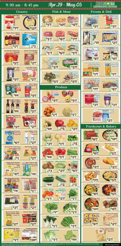 Nations Fresh Foods (Mississauga) Flyer April 29 to May 5