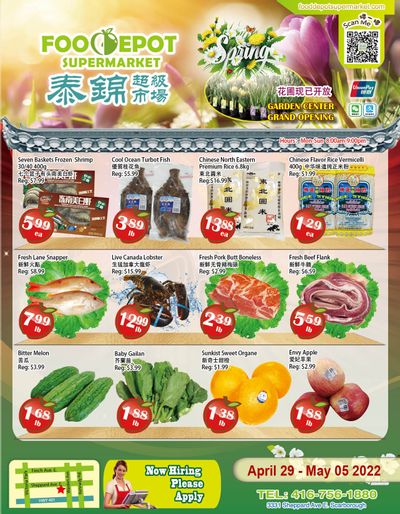 Food Depot Supermarket Flyer April 29 to May 5