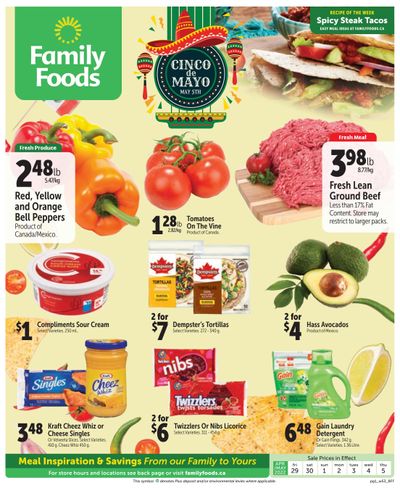Family Foods Flyer April 29 to May 5