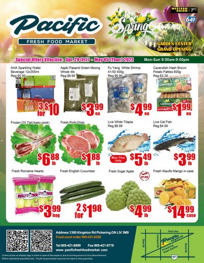 Pacific Fresh Food Market (Pickering) Flyer April 29 to May 5