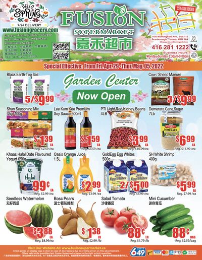 Fusion Supermarket Flyer April 29 to May 5