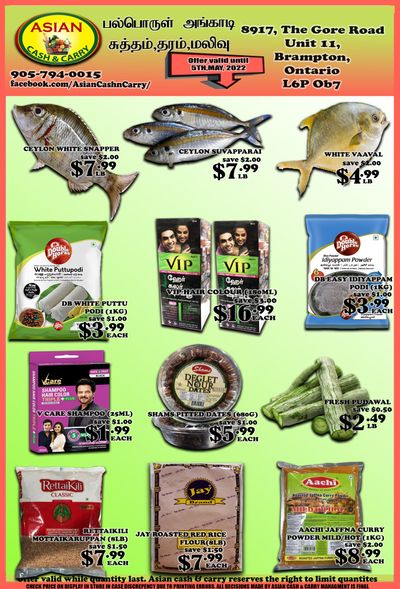 Asian Cash & Carry Flyer April 29 to May 5