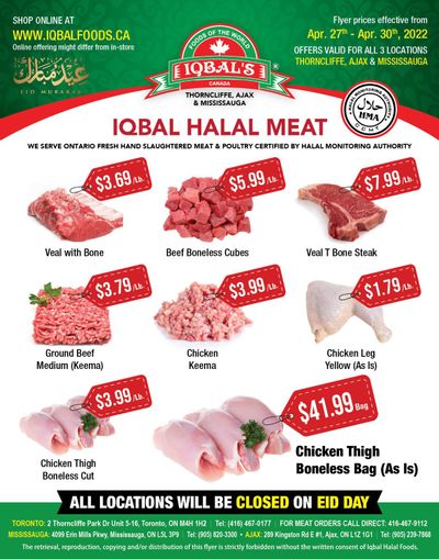 Iqbal Foods Flyer April 27 to 30
