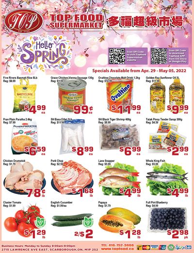Top Food Supermarket Flyer April 29 to May 5