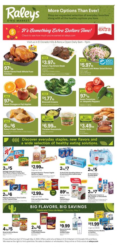 Raley's (CA, NV) Weekly Ad Flyer April 29 to May 6