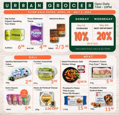 Urban Grocer Flyer April 29 to May 5