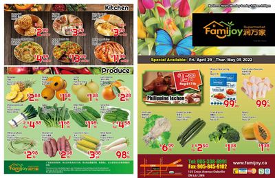 Famijoy Supermarket Flyer April 29 to May 5