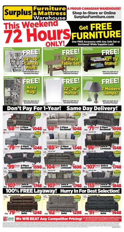 Surplus Furniture & Mattress Warehouse (Saskatoon) Flyer May 2 to 8