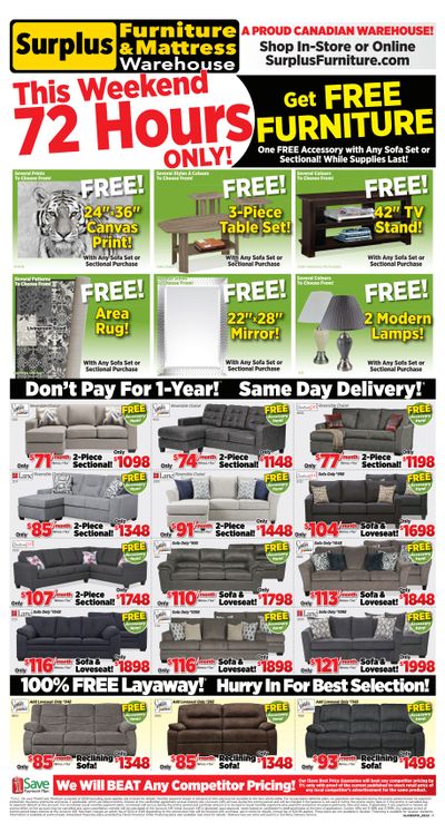 Surplus Furniture & Mattress Warehouse (Grand Falls Windsor) Flyer May 2 to 8