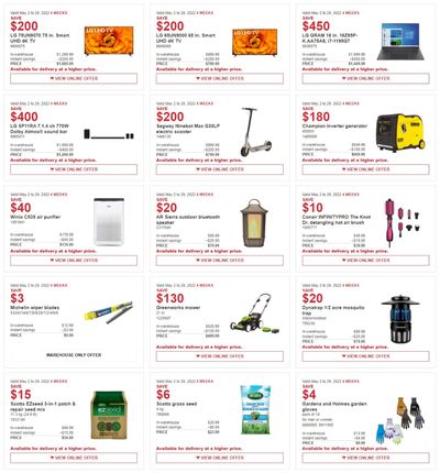 Costco Canada Coupons/Flyers Deals at All Costco Wholesale Warehouses in Canada, Until May 29