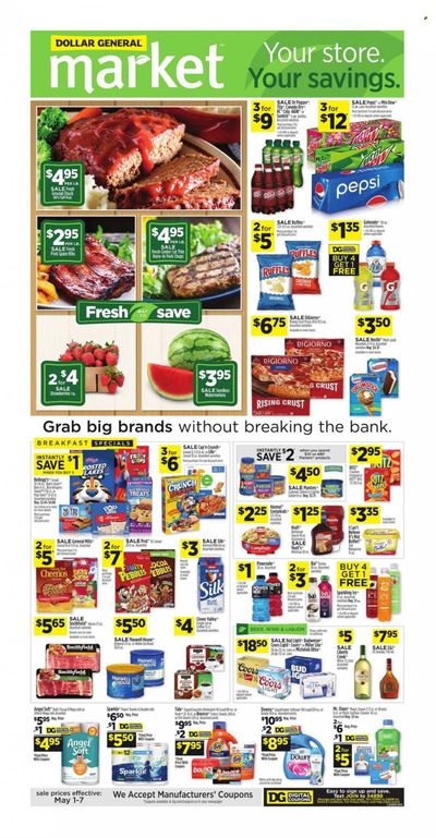 Dollar General (CA) Weekly Ad Flyer May 2 to May 9