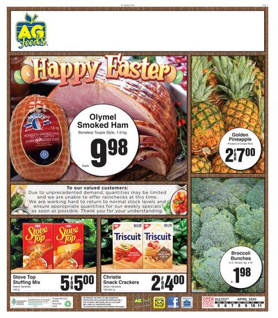 AG Foods Flyer April 3 to 9