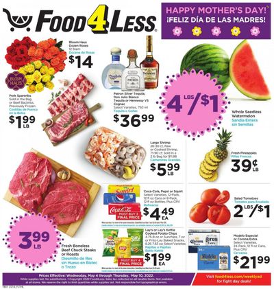 Food 4 Less (CA) Weekly Ad Flyer May 3 to May 10