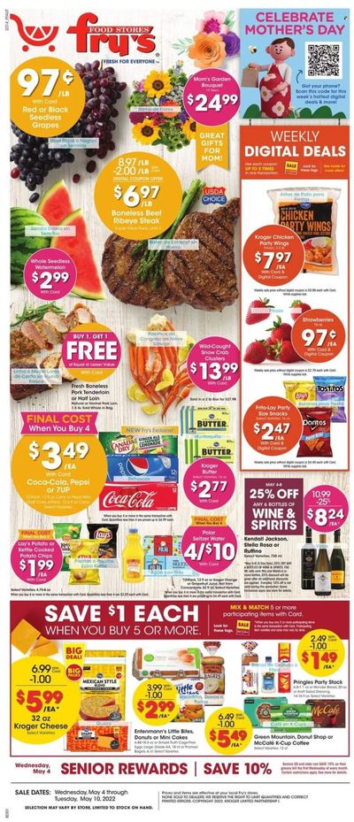 Fry’s (AZ) Weekly Ad Flyer May 3 to May 10