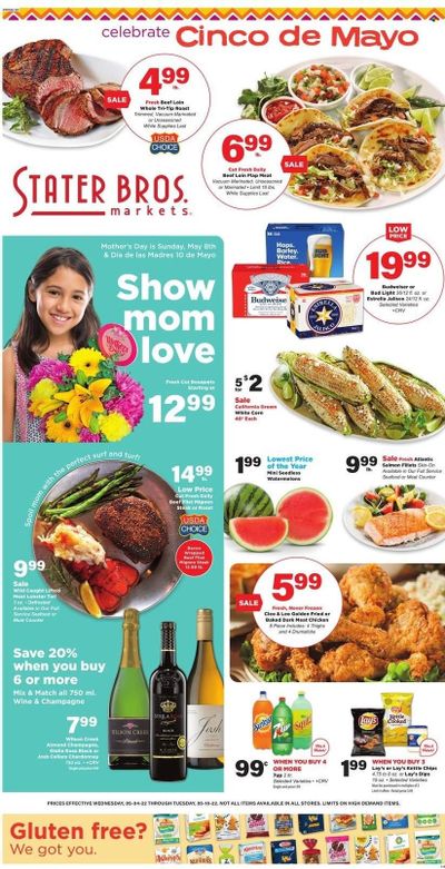 Stater Bros. (CA) Weekly Ad Flyer May 3 to May 10