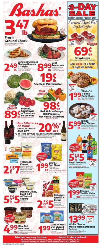 Bashas' (AZ) Weekly Ad Flyer May 3 to May 10