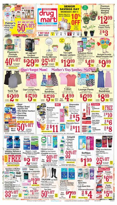Discount Drug Mart (OH) Weekly Ad Flyer May 3 to May 10