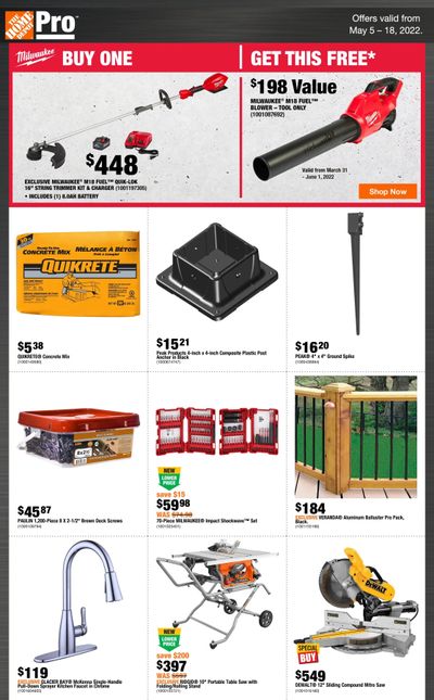 Home Depot Pro Flyer May 5 to 18