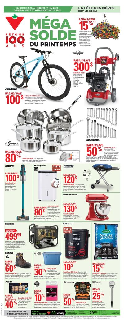 Canadian Tire (QC) Flyer May 5 to 11