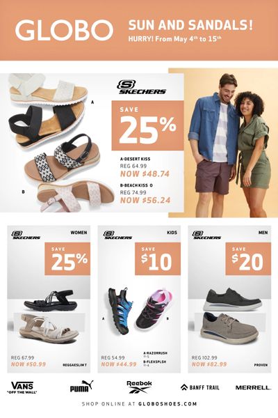 Globo Shoes Flyer May 4 to 15