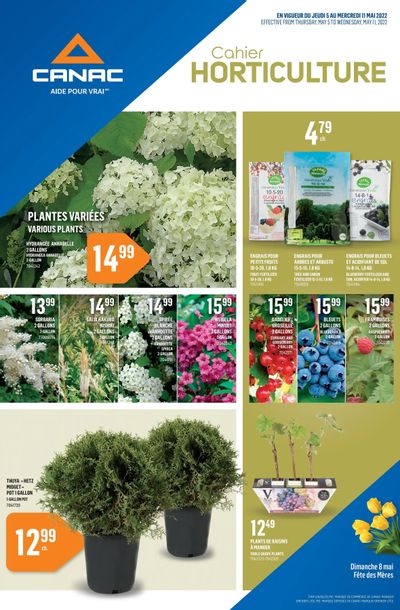 Canac Horticulture Flyer May 5 to 11