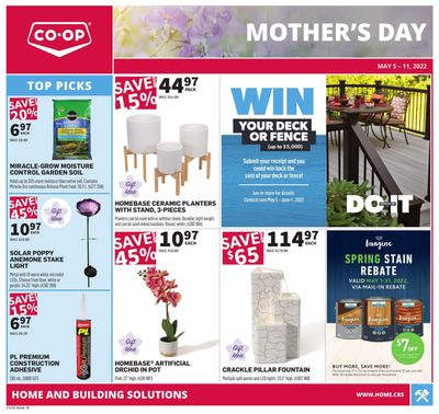 Co-op (West) Home Centre Flyer May 5 to 11
