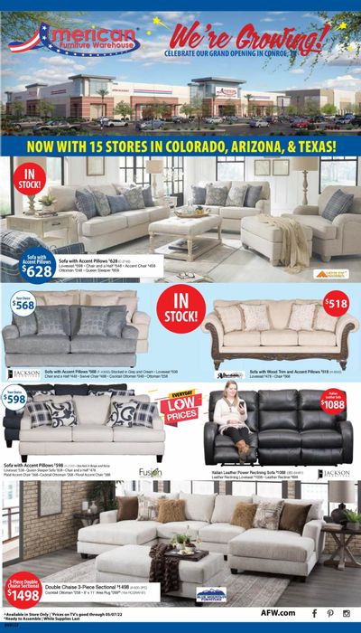 American Furniture Warehouse (AZ, CO, TX) Weekly Ad Flyer May 4 to May 11