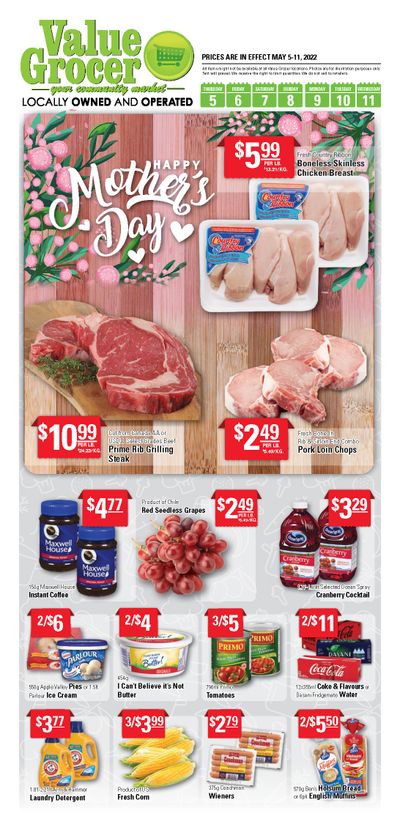 Value Grocer Flyer May 5 to 11