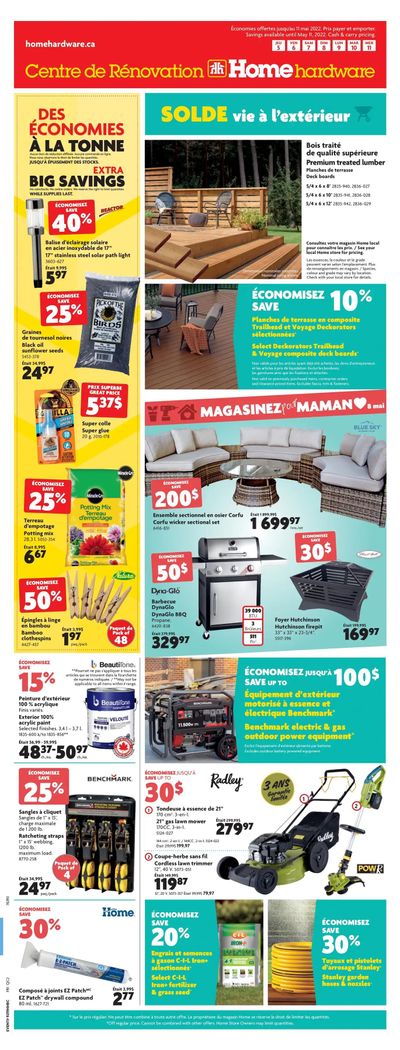 Home Hardware Building Centre (QC) Flyer May 5 to 11