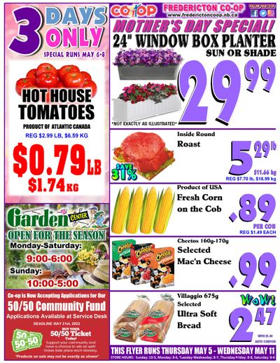 Fredericton Co-op Flyer May 5 to 11