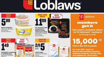 Loblaws Ontario: Get 15,000 PC Optimum Points For Every $50 Spent On General Merchandise May 5th – 11th