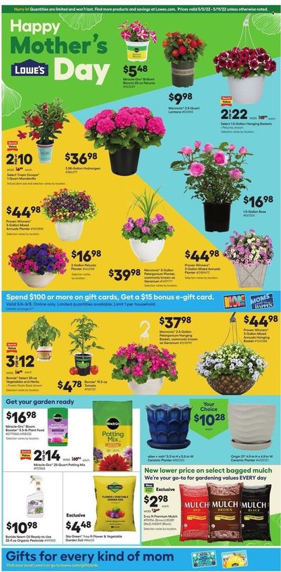 Lowe's Weekly Ad Flyer May 5 to May 12