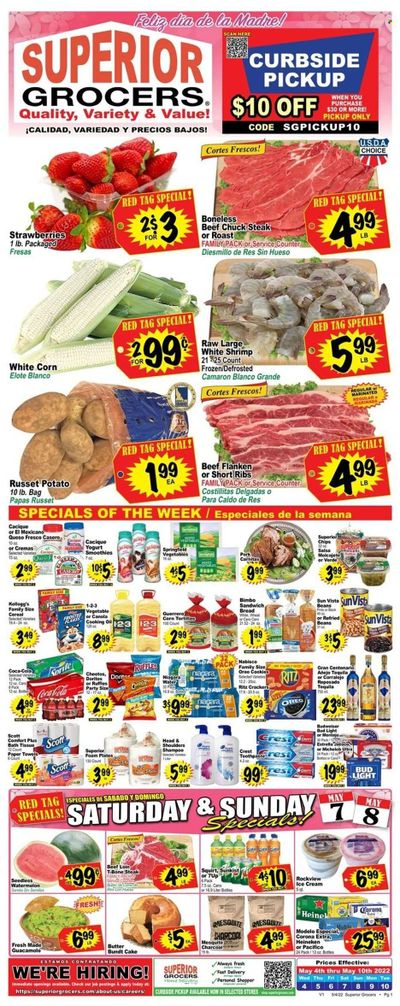 Superior Grocers (CA) Weekly Ad Flyer May 5 to May 12