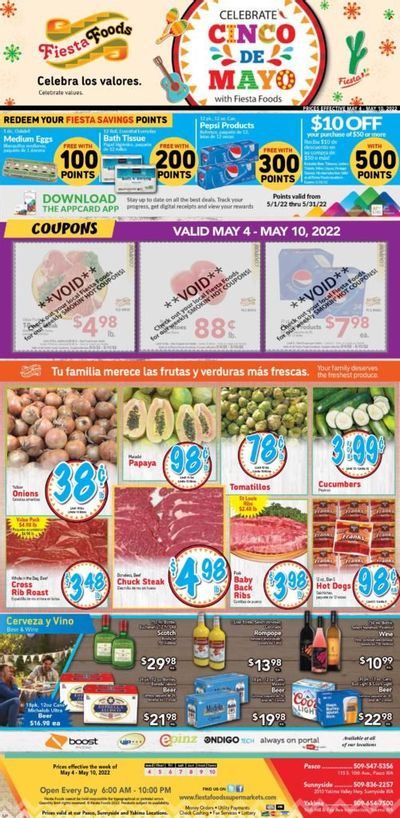 Fiesta Foods SuperMarkets (WA) Weekly Ad Flyer May 5 to May 12