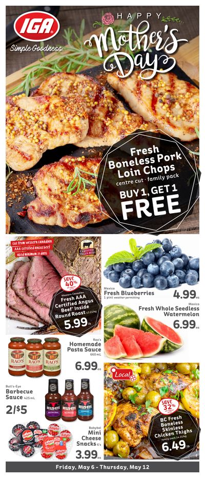 IGA Stores of BC Flyer May 6 to 12
