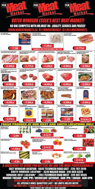 M.R. Meat Market Flyer May 5 to 12